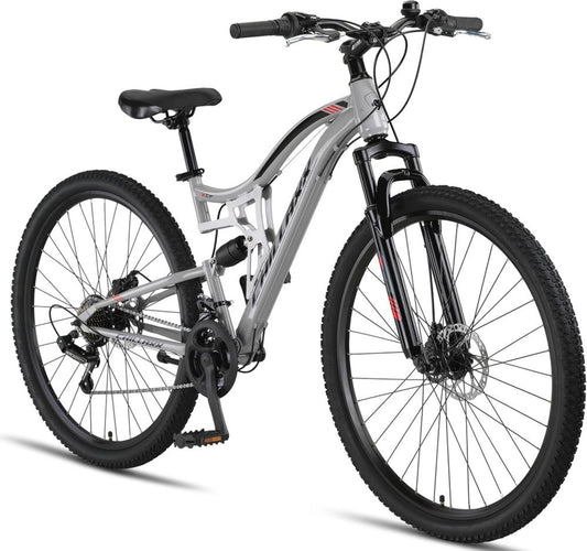 Bici da Montagna Chillaxx Falcon, Misure 24-29 Pollici, Unisex con Freni a Disco e 21 Marce