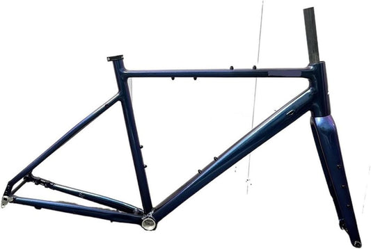 Telaio Gravel per Bici, Misure 43/47/52 cm, Forcella in Fibra di Carbonio 700C, Tubo Sella 27,2 mm
