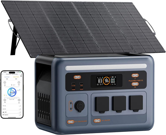 Power station portatile e generatore solare, alimentazione solare, 1800W, 200W