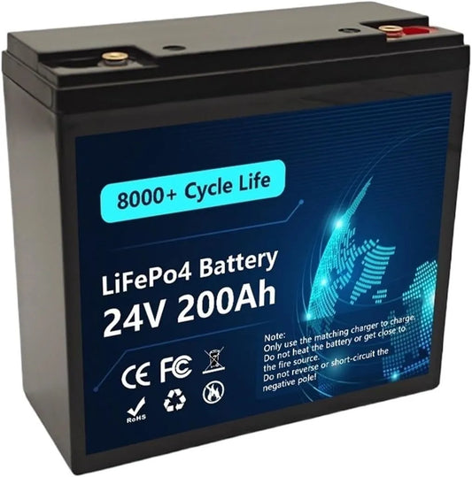 LiFePO4 Batteria al litio LiFePO4 e batteria solare a ciclo profondo, 100Ah, 120Ah, 150Ah, 180Ah