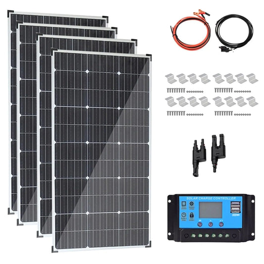 Pannello solare e modulo fotovoltaico, per campeggio e camper, monocristallino