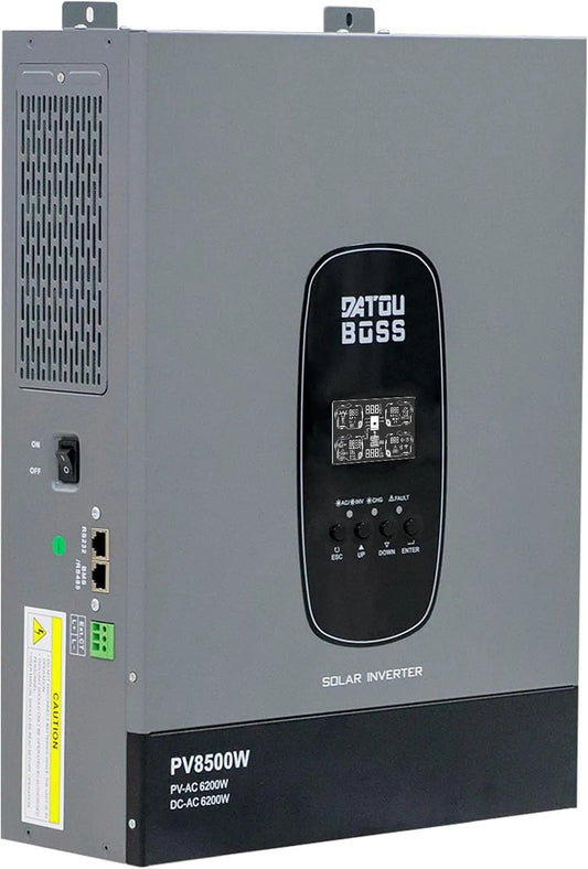 Regolatore di carica solare e regolatore MPPT, 6200W, 8500W, per campeggio e camper, alimentazione solare, onda sinusoidale pura, con regolatore MPPT