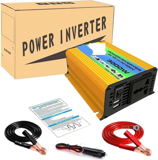 Inverter CC-CA e convertitore di tensione, 3000w, 12V, onda sinusoidale pura
