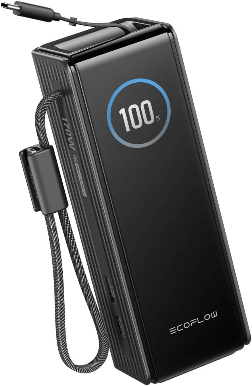 EcoFlow Power bank a ricarica rapida e caricatore portatile, 25.000 mAh