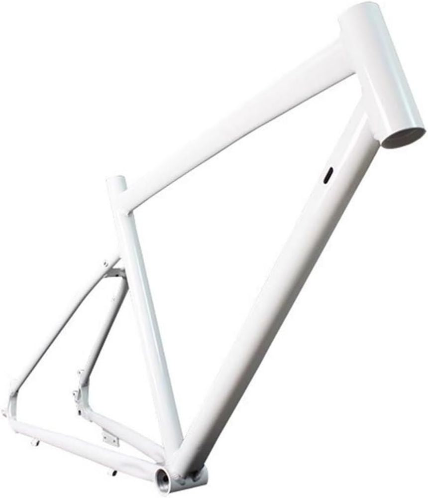 Telaio in Alluminio per Bici Gravel e Strada 700c, Passaggio Interno, Bianco