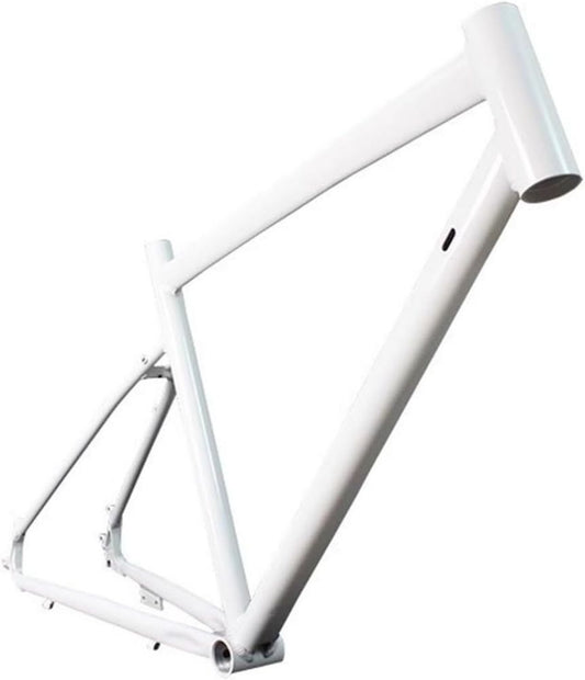 Telaio in Alluminio per Bici Gravel e Strada 700c, Passaggio Interno, Bianco