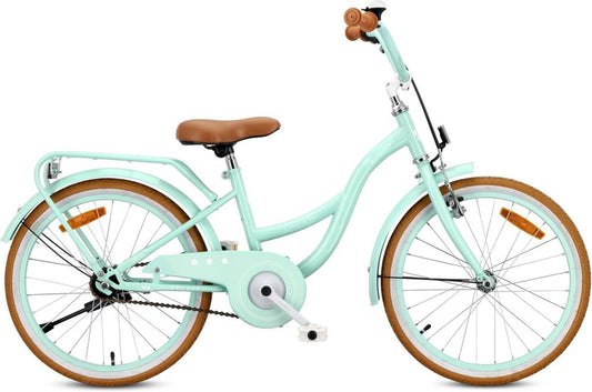 Bicicletta Retrò per Bambine con Telaio in Acciaio, Freni V-Brake e Accessori Completi