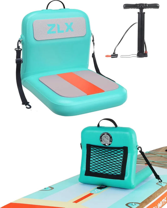 Set Kayak Gonfiabile con Sedile e Pompa Aria in PVC per Sport Acquatici