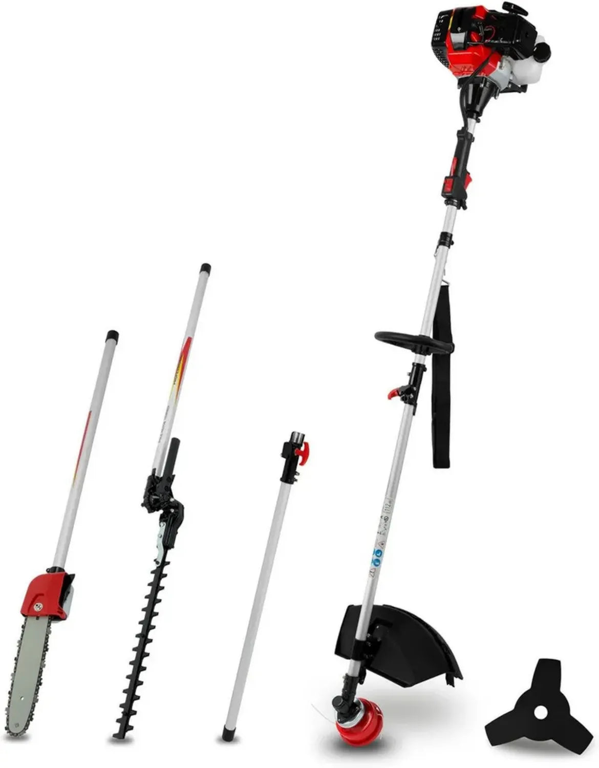 Decespugliatore Multifunzione EBERTH 52CC 3CV con Accessori Completi