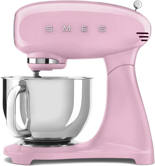 Smeg, Robot da Cucina Planetario, 800W, 10 Velocità, Capacità 4,8L, Rosa