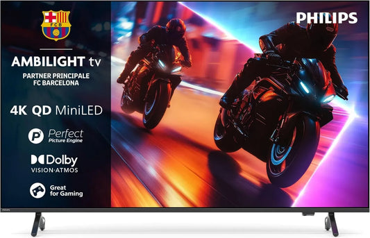 Philips Ambilight Smart TV 55'' Mini LED 4K con Processore P5 e Audio Dolby