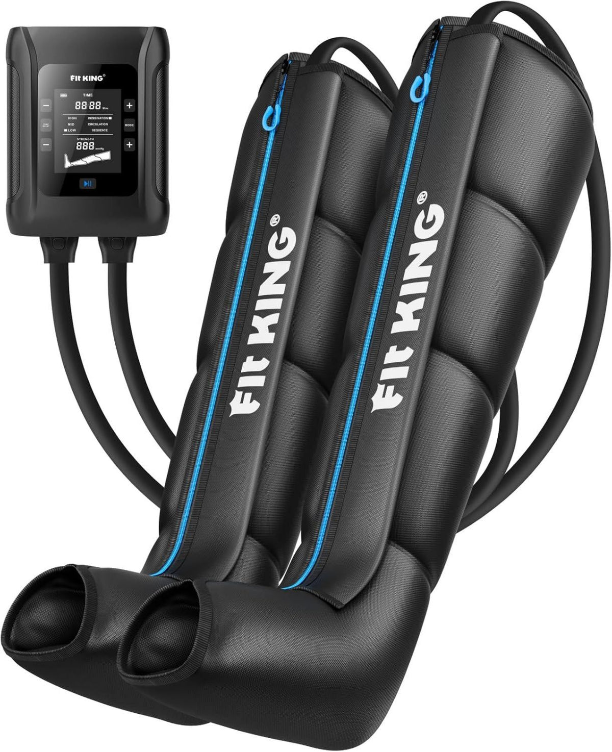 FIT KING Massaggiatore elettrico - massaggio a compressione d'aria, ricaricabile