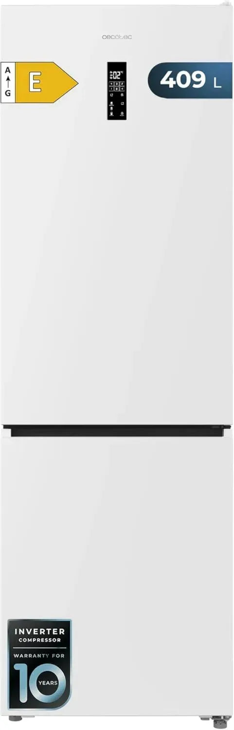 Frigorifero Cecotec 409L No Frost Combi, Altezza 185cm, Basso Consumo