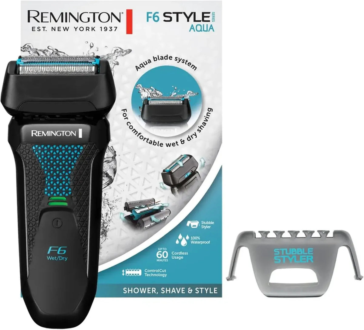 Rasoio Elettrico Remington F6 Impermeabile con Ricarica USB