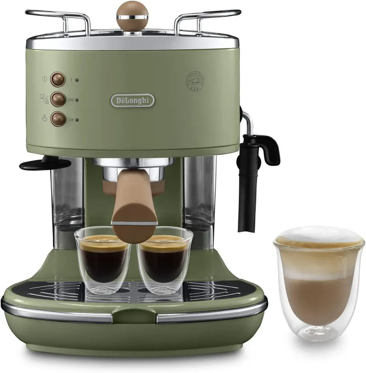 Macchina da Caffè Espresso De'Longhi Icona Vintage Verde, 1,4L