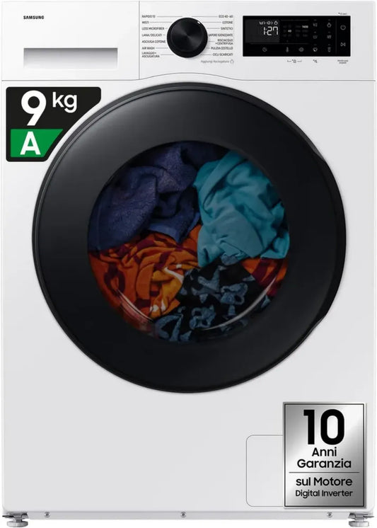 Samsung Lavasciuga 9+6 kg WiFi AI Ecobubble con Vapore Igienizzante