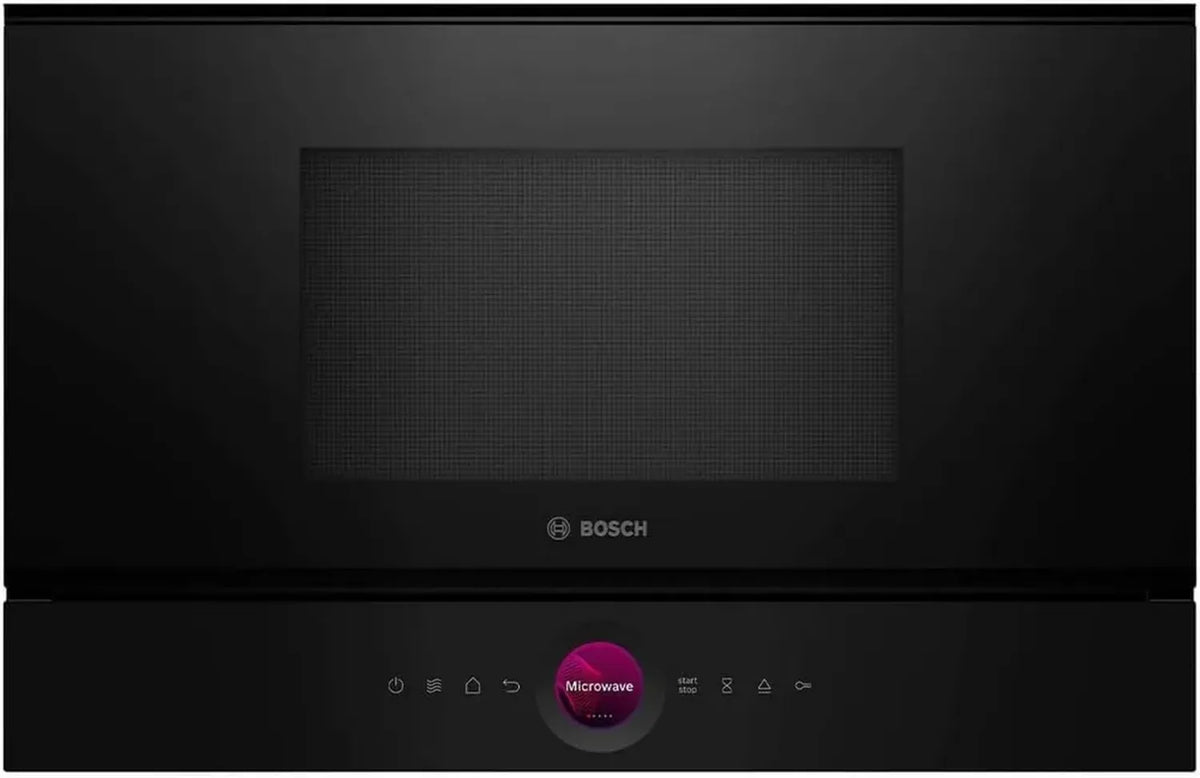 Bosch Serie 8 Microonde da Incasso con Tecnologia Inverter e Display Touch, Nero