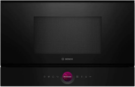 Bosch Serie 8 Microonde da Incasso con Tecnologia Inverter e Display Touch, Nero