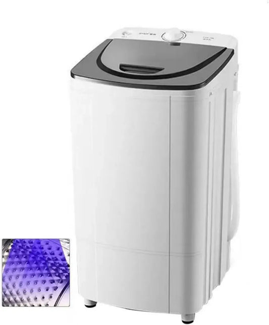 Asciugatrice Portatile WhYaTT 10 kg, Risparmio Energetico con Luce Blu, 2800 Giri/min, Scarico a Gravità