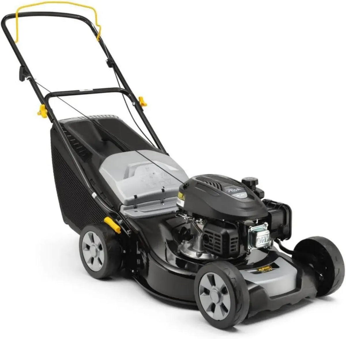Rasaerba Manuale Alpina AL4 46 A, Motore 125 cc, Larghezza 46 cm, Sacco 60L, Regolazione Altezza 6 Livelli