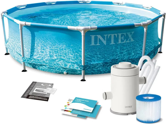 Intex Piscina Fuori Terra Rotonda con Pompa Filtro, 305x76 cm, 4485 L