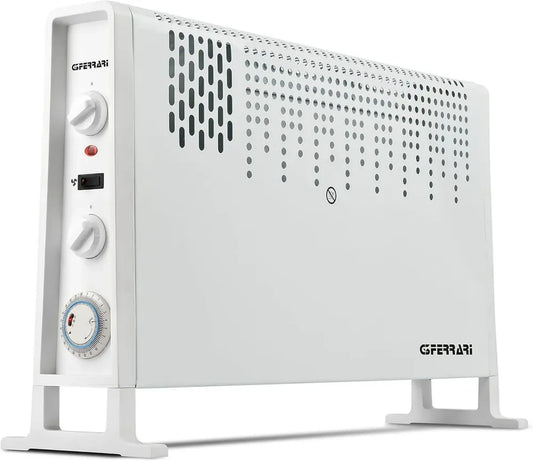 Termoconvettore Elettrico G3 Ferrari con Timer, 2000W, Tre Impostazioni, Bianco