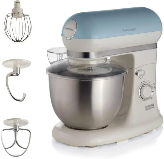 Robot da Cucina Ariete Vintage 2400W, 5,5L, 7 Velocità, Celeste