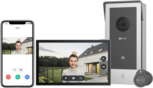 Videocitofono Smart WiFi EZVIZ CP5 con Schermo 7' HD, Visione Notturna e Audio Bidirezionale