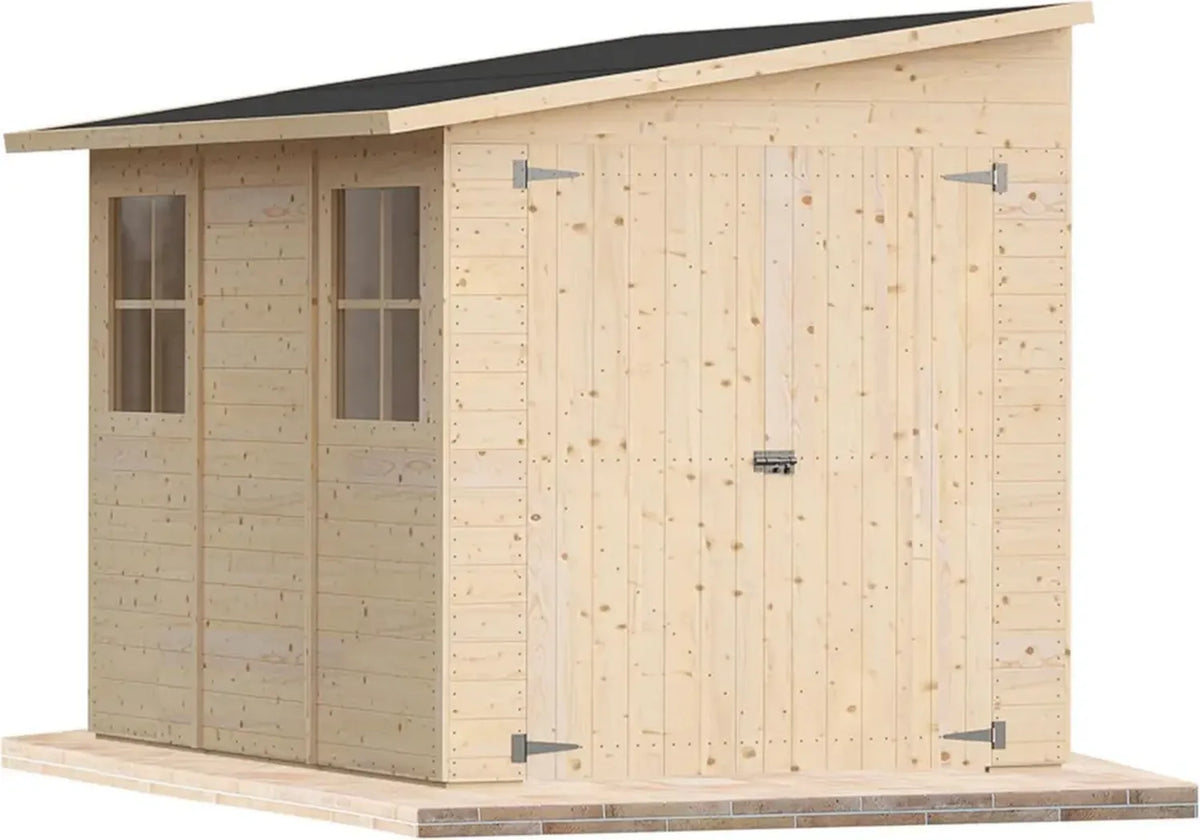 Capanna da Giardino in Legno 6mq con Pavimento e Finestra Apribile - Modello Italiano Varese