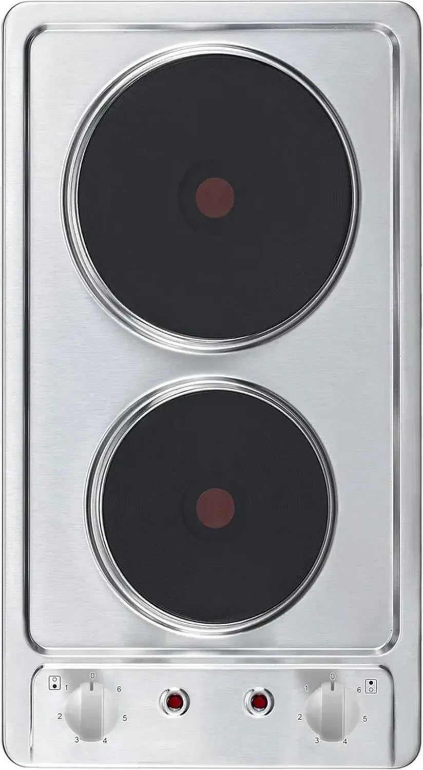 Respekta Piano Cottura Domino a Induzione, Acciaio Inox, 2 Zone, 6 Livelli di Potenza, 29 cm