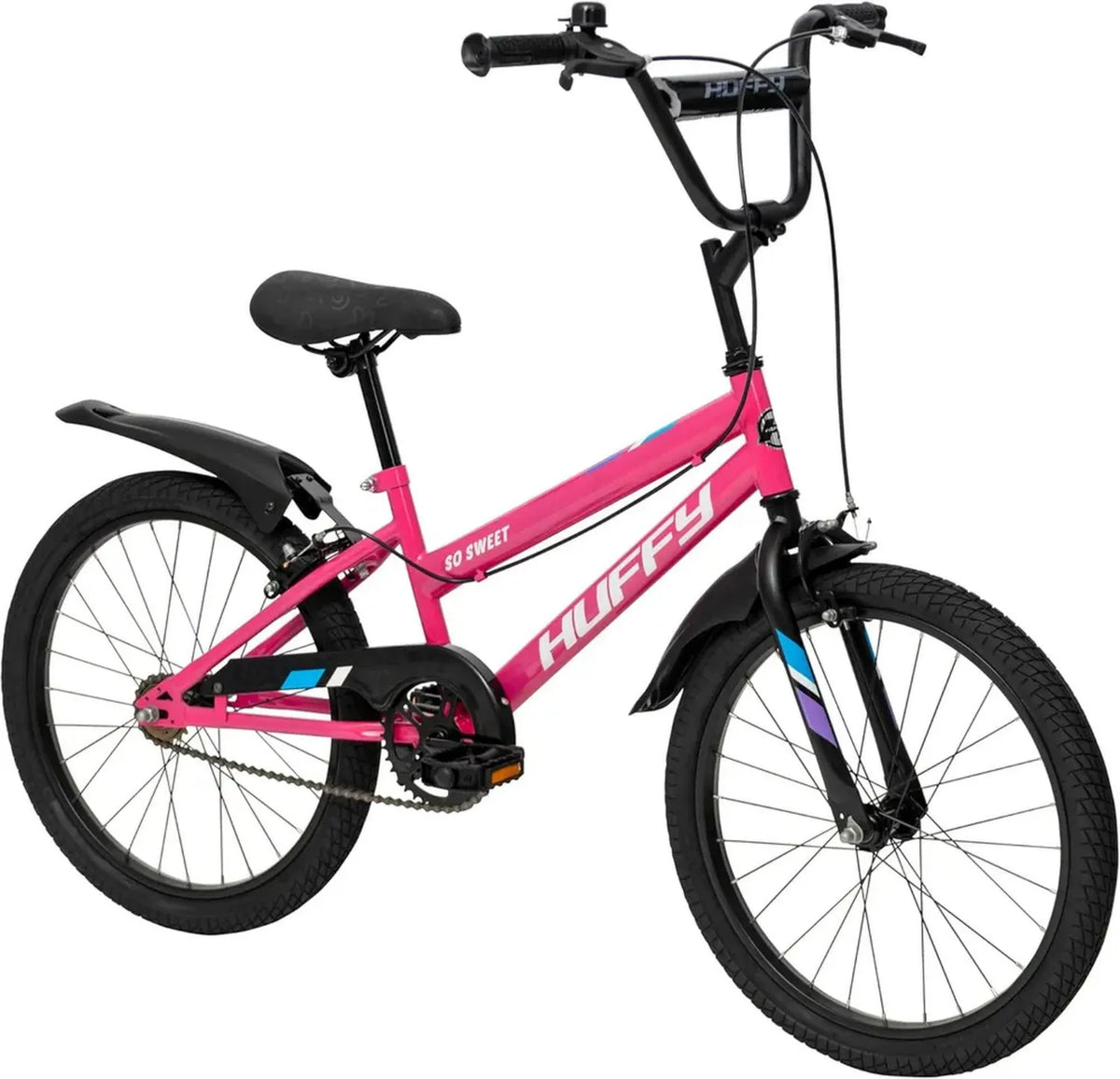 Bicicletta per Bambina 12/16/20 Pollici con Telaio in Acciaio, Freni a Mano, e Sella Regolabile