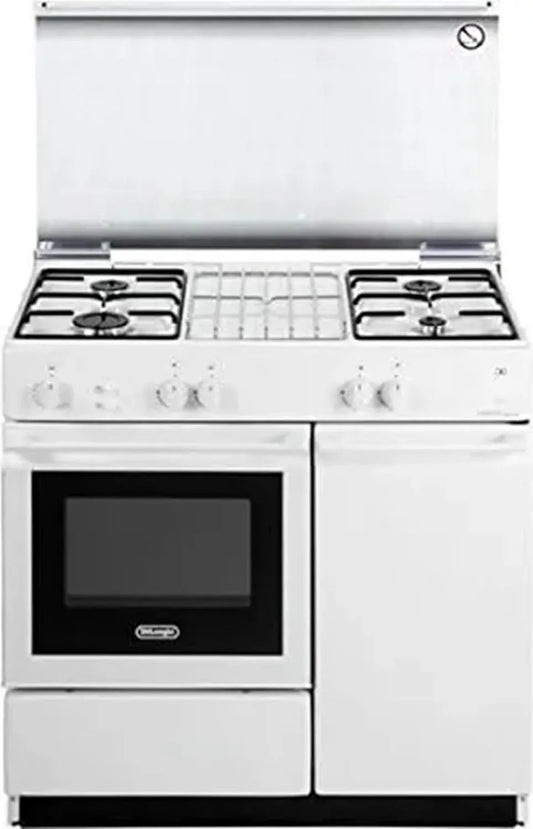 Piano Cottura a Gas 4 Fuochi con Forno Elettrico e Grill 42L 86x50 cm Bianco - Modello SGGW854