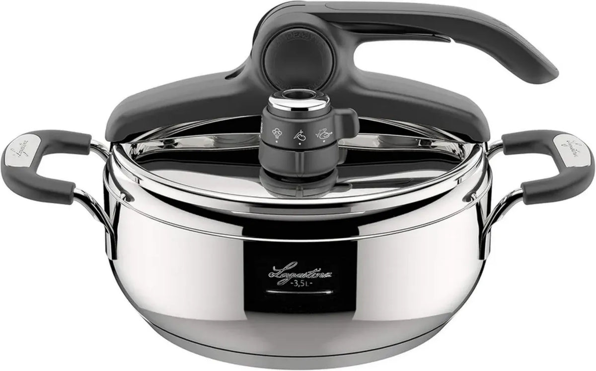 Lagostina Pentola a Pressione Inox 3,5L con Fondo Induzione