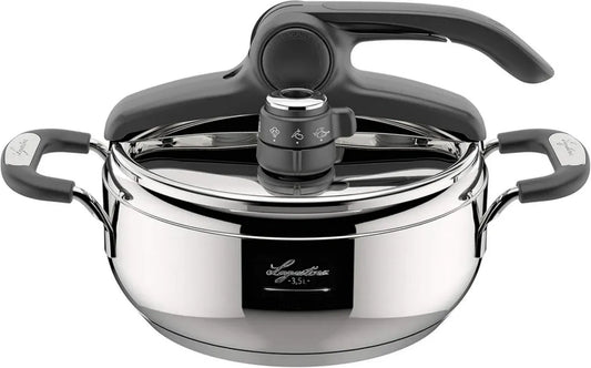 Lagostina Pentola a Pressione Inox 3,5L con Fondo Induzione