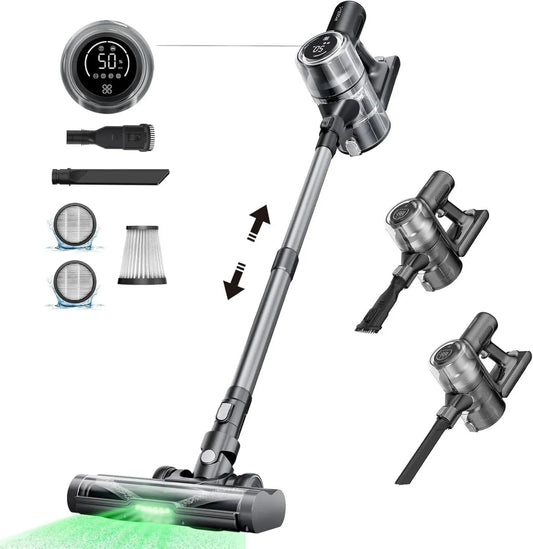 Proscenic P13 Scopa Elettrica 550W 45KPA con Tecnologia Antigroviglio e Autonomia 45min