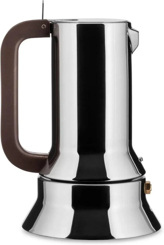 Caffettiera Alessi 9090/3 in Acciaio Inox per Induzione, 3 Tazze, Design Elegante