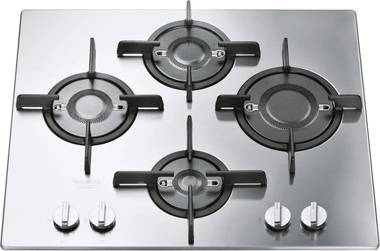 Hotpoint Piano Cottura a Gas 4 Fuochi in Acciaio Inox