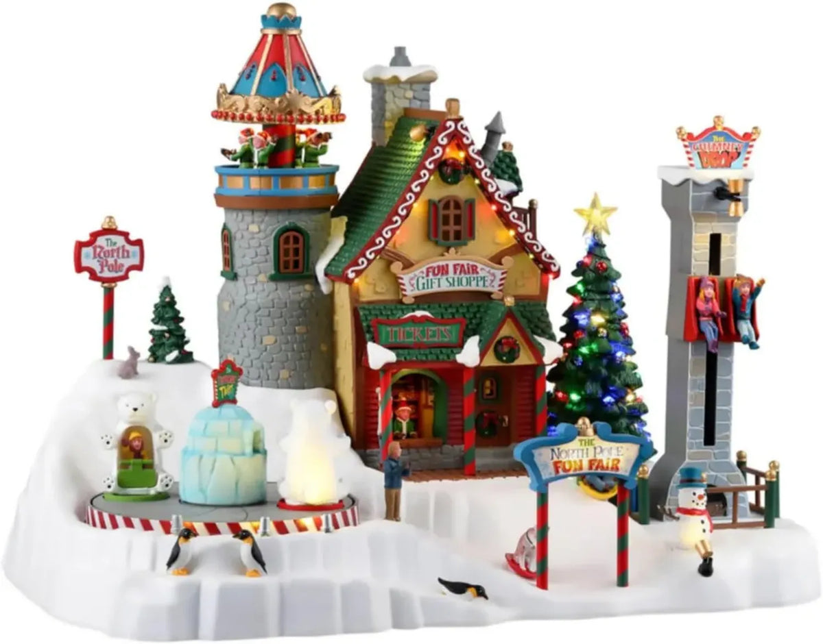 Lemax 35019-UK Villaggio di Babbo Natale: Fiera del Polo Nord