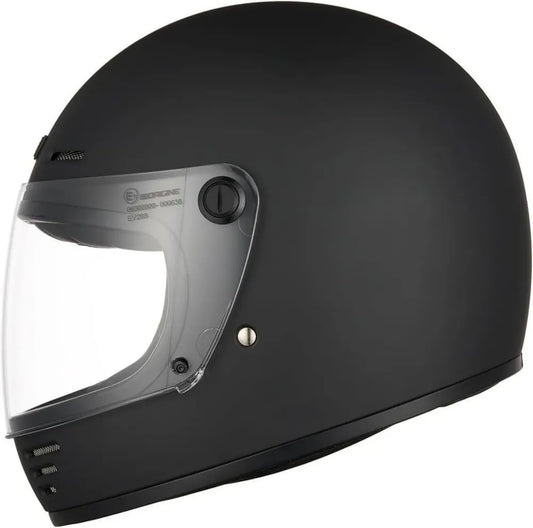 Casco Integrale Retrò Vintage Custom Orige Omega Nero Opaco Taglia L