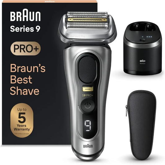 Braun Series 9 PRO, Rasoio Elettrico Impermeabile con Rifinitore di Precisione e Custodia da Viaggio