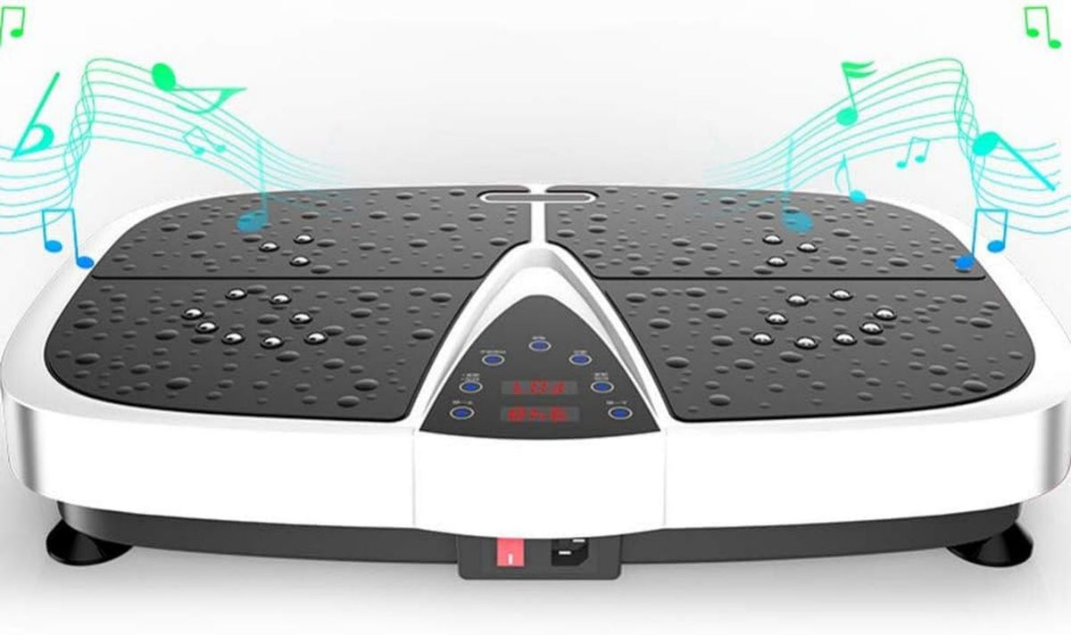 Fitness Pedane Vibranti: con telecomando, bianco