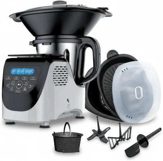 Robot da Cucina Multifunzione 1000W, 3L, 3500 RPM, Touchscreen LED, 10 Velocità
