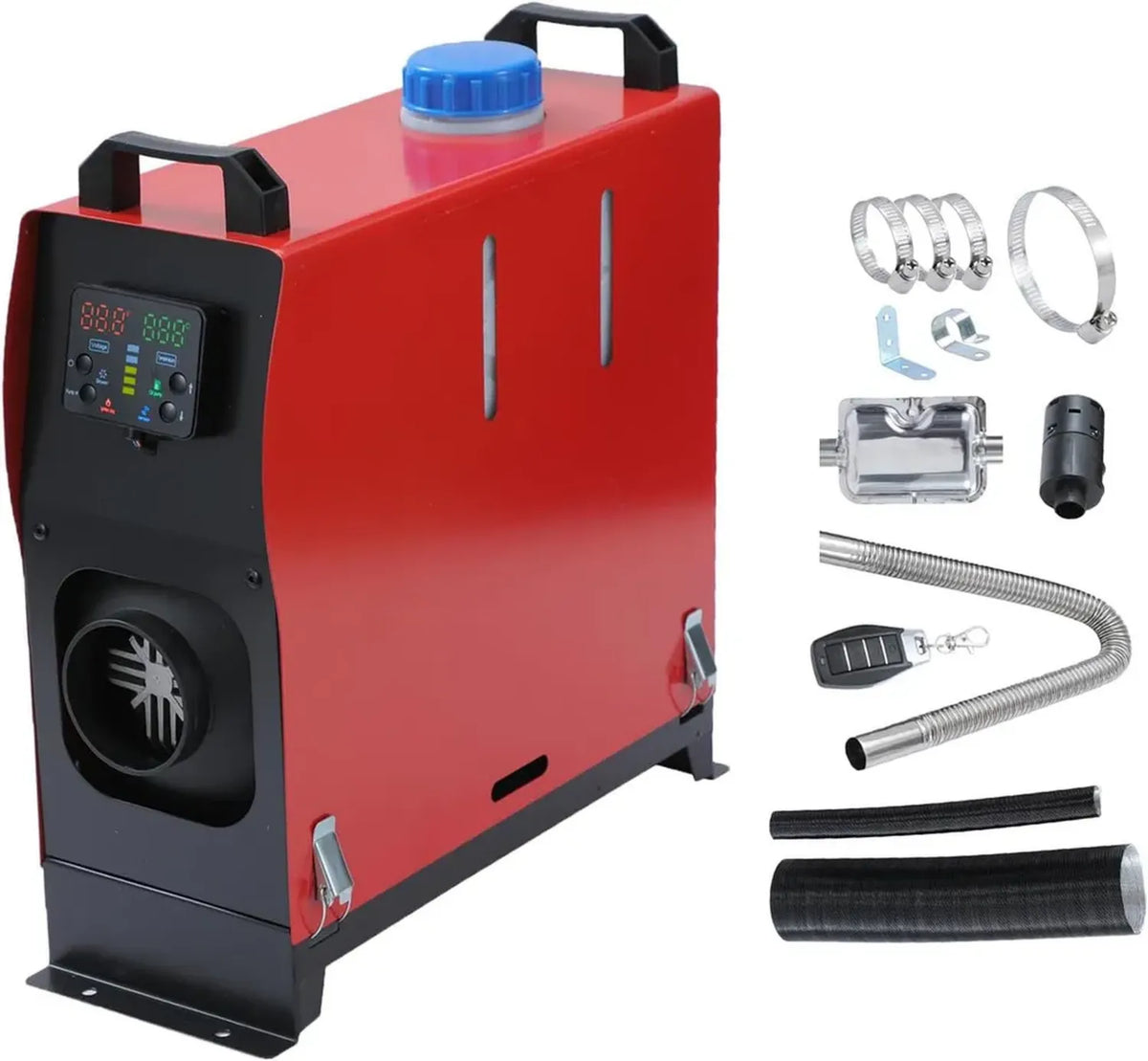 Riscaldatore Aria Diesel 5KW 12V per Veicoli e Barche, Sistema Integrato