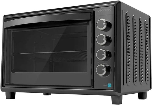 Forno a Convezione 60L Cecotec Bake&Toast 6090 Nero Gyro, 2200W, 12 Funzioni, Luce Interna, Temperatura Massima 230°C, Porta Doppio Vetro, Inclusa Graticola Girevole